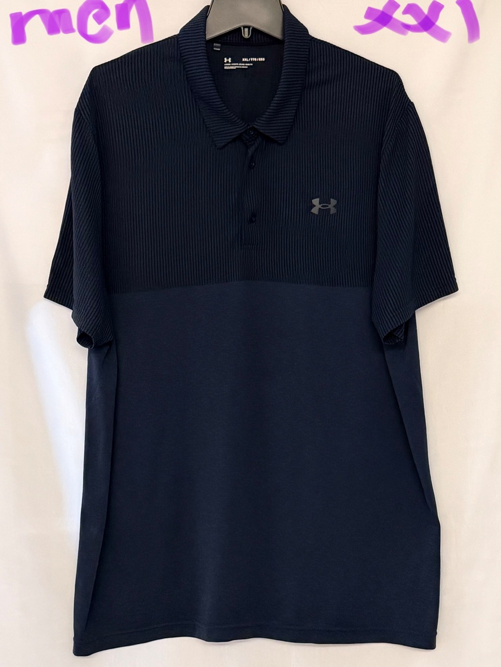 Under Armour Men’s Navy Two-Panel Polo
